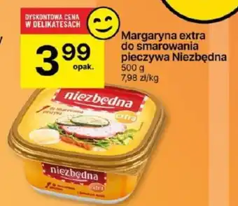 Delikatesy Centrum Margaryna extra do smarowania pieczywa Niezbędna 500 g oferta