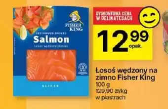 Delikatesy Centrum Łosoś wędzony na zimno Fisher King 100 g oferta