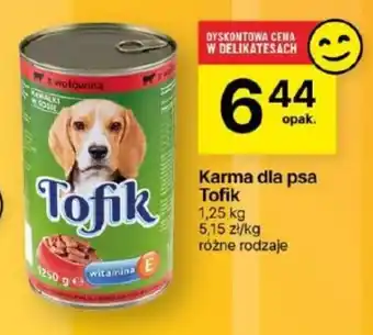Delikatesy Centrum Karma dla psa Tofik 1,25 kg oferta