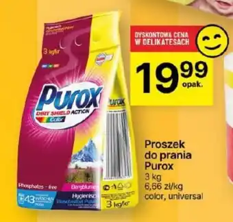 Delikatesy Centrum Proszek do prania Purox 3kg oferta