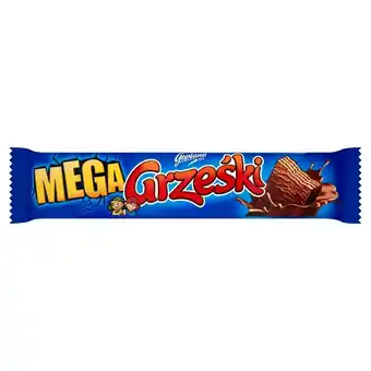Eurocash Cash & Carry Grześki Mega Wafel przekładany kremem kakaowym w czekoladzie 48 g oferta