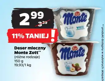 Netto Deser mleczny Monte Zott oferta