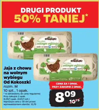 Netto Jaja z chowu na wolnym wybiegu Od Kokoszki oferta