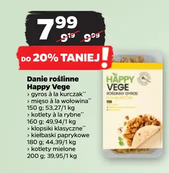 Netto Danie roślinne Happy Vege oferta