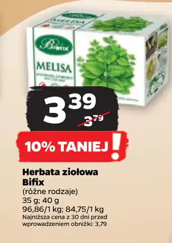 Netto Herbata ziołowa Bifix oferta