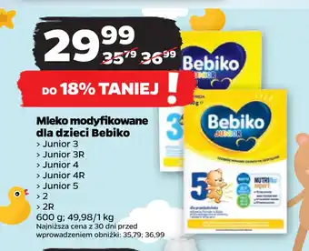Netto Mleko modyfikowane dla dzieci Bebiko oferta