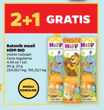 Netto Batonik musli HiPP BIO oferta