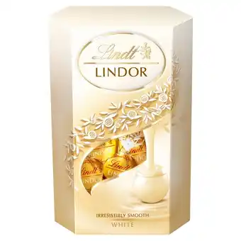 Auchan Lindt Lindor Praliny z czekolady białej 200 g oferta