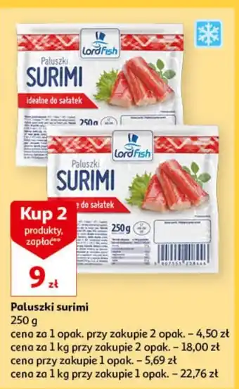 Auchan Paluszki surimi Lord Fish oferta