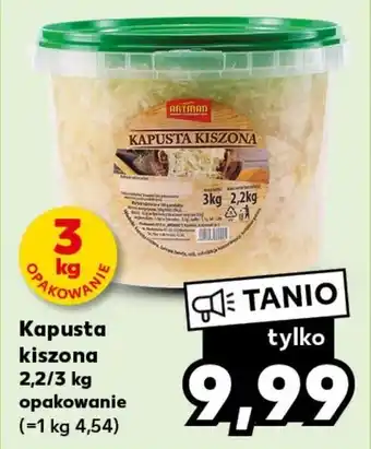 Kaufland Kapusta kiszona 2,2/3 kg oferta