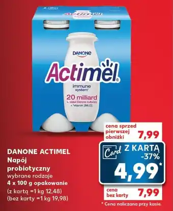 Kaufland DANONE ACTIMEL Napój probiotyczny 4 x 100 g oferta