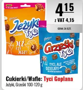 Eurocash Cukierki/Wafle: Tyci Goplana 100-120 g oferta
