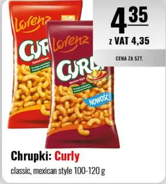 Eurocash Chrupki: Curly 100-120 g oferta
