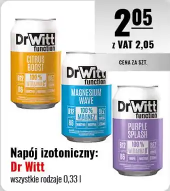 Eurocash Napój izotoniczny: Dr Witt 0,33 l oferta
