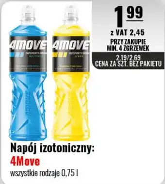 Eurocash Napój izotoniczny: 4Move 0,75 l oferta