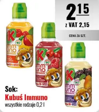 Eurocash Sok: Kubuś Immuno 0,2 l oferta