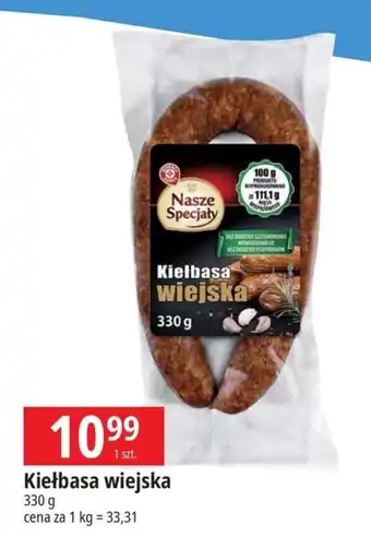 E.Leclerc Kiełbasa wiejska 330 g oferta