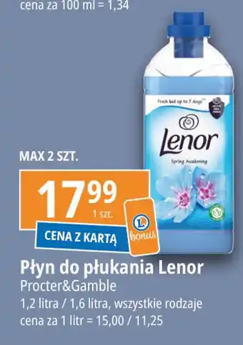 E.Leclerc Płyn do płukania Lenor 1,2-1,6 l oferta