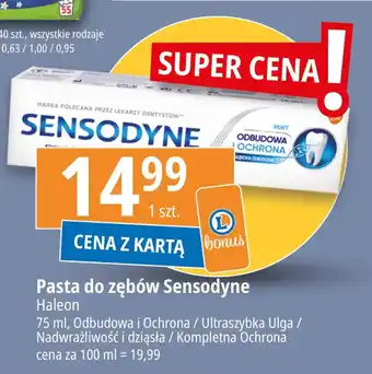E.Leclerc Pasta do zębów Sensodyne 75 ml oferta