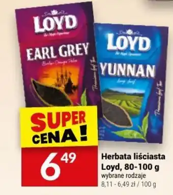 Twój Market Herbata liściasta Loyd, 80-100 g oferta