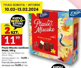 Twój Market Ptasie Mleczko waniliowe Wedel, 340 g oferta