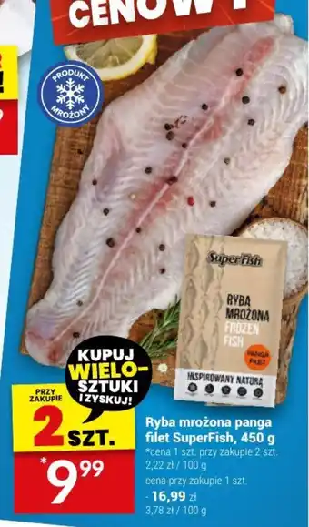 Ryba mrożona panga filet SuperFish, 450 g
