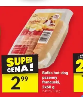 Twój Market Bułka hot-dog pszenny francuski, 2 x 60 g oferta