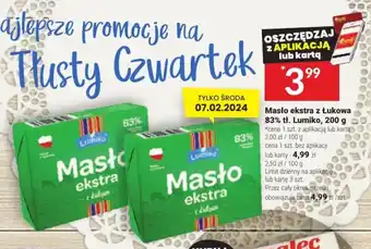 Twój Market Masło ekstra z Łukowa 83% tł. Lumiko, 200 g oferta