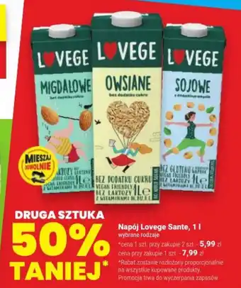 Twój Market Napój Lovege Sante, 1 l oferta
