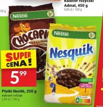 Twój Market Płatki Nestlé, 250 g oferta