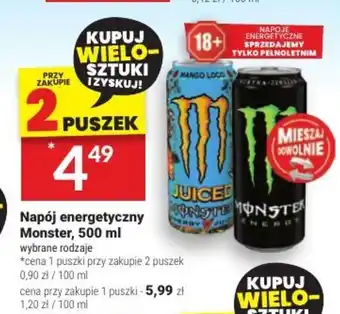 Twój Market Napój energetyczny Monster, 500 ml oferta