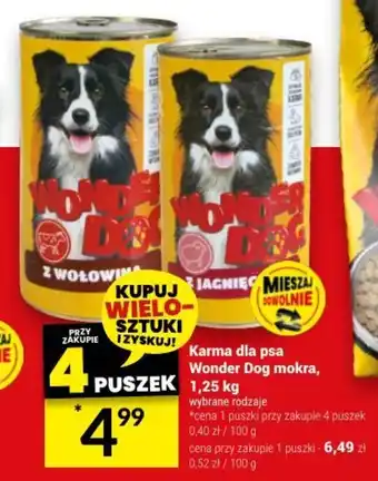 Twój Market Karma dla psa Wonder Dog mokra, 1,25 kg oferta