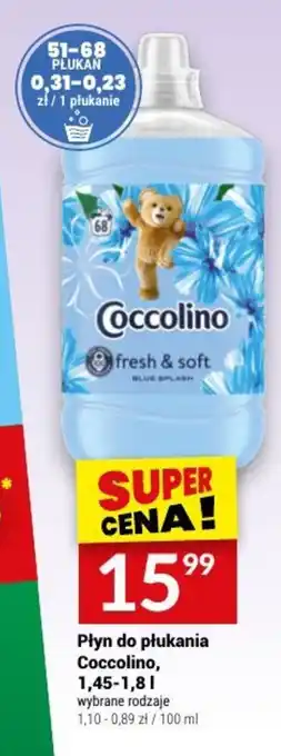 Twój Market Płyn do płukania Coccolino, 1,45-1,8 I oferta