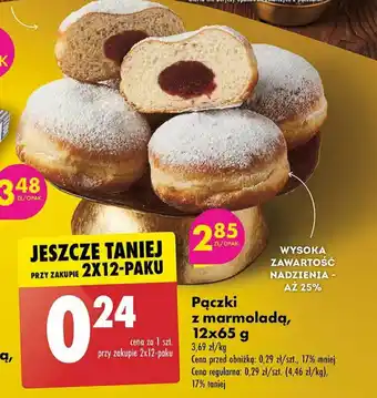 Biedronka Pączki z marmoladą, 65 g oferta