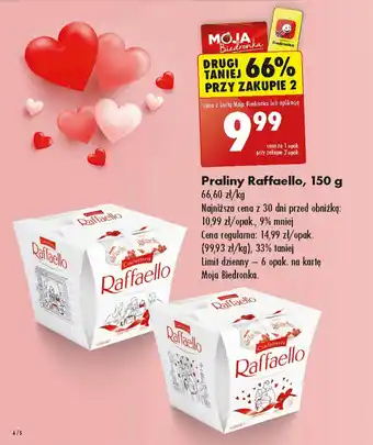 Biedronka Praliny Raffaello, 150 g oferta