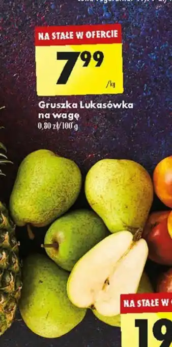 Biedronka Gruszka Lukasówka na wagę 1 kg oferta
