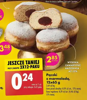 Biedronka Pączki z marmoladą, 65 g oferta