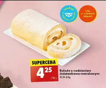 Biedronka Rolada z nadzieniem śmietankowo-morelowym 100 g oferta