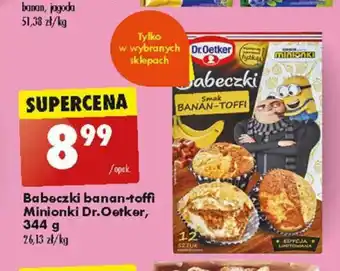 Biedronka Babeczki banan-toffi Minionki Dr.Oetker, 344 g oferta