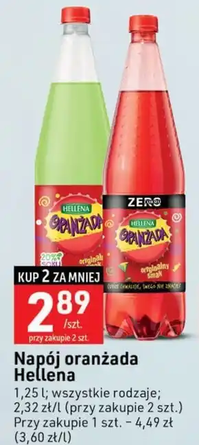 Stokrotka Optima Hellena Oranżada zielona 1,25 l oferta