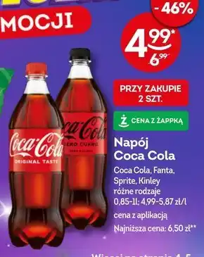 Żabka Coca-Cola Napój gazowany 850 ml oferta