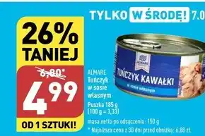 ALDI Tuńczyk w sosie własnym Almare oferta