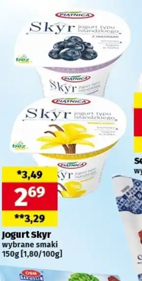 Społem Piątnica Skyr Jogurt typu islandzkiego waniliowy 150 g oferta