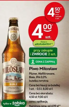 Żabka Piwo Miłosław oferta