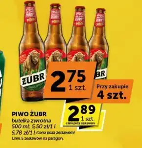 Groszek Żubr Piwo jasne 500 ml oferta