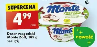 Biedronka Deser wegański Monte Zott 145 g oferta