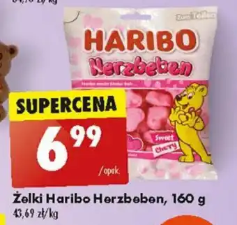 Biedronka Żelki Haribo Herzbeben 160 g oferta
