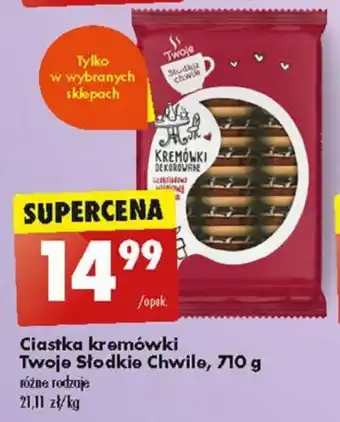 Biedronka Ciastka kremówki Twoje Słodkie Chwile 710 g oferta