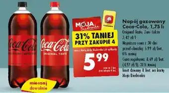 Biedronka Napój gazowany Coca-Cola 1,75l oferta