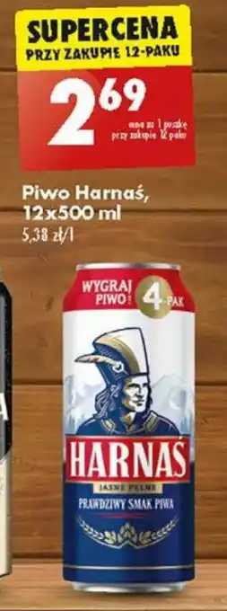 Biedronka Piwo Harnaś 500 ml oferta